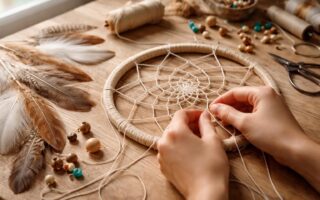 apprenez à fabriquer un attrape-rêves unique avec notre guide étape par étape, incluant la réalisation des nœuds, la décoration avec des plumes et des perles pour un résultat personnalisé et esthétique.