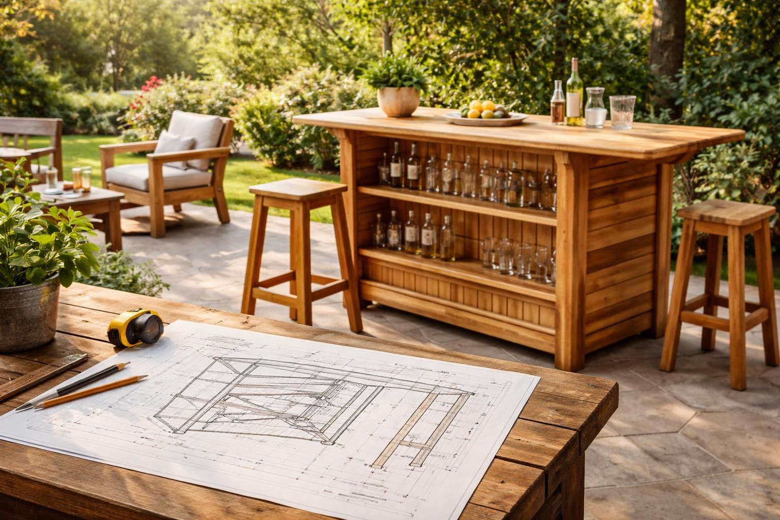 découvrez comment fabriquer un bar en bois pour votre salon de jardin grâce à un plan détaillé et des instructions étape par étape, pour un mobilier unique et personnalisé.
