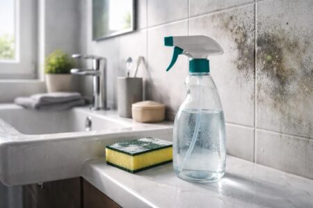 découvrez quel produit efficace utiliser pour éliminer la moisissure sur les murs de votre salle de bain et prévenir son retour.