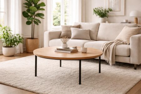 découvrez notre sélection exclusive de tables basses rondes de chez made, parfaites pour sublimer votre salon avec style et fonctionnalité.