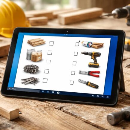 découvrez une checklist complète des matériaux et outils indispensables pour vos travaux, parfaitement optimisée pour une utilisation sur tablette windows 10.