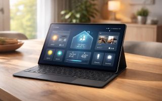 découvrez un dashboard windows autonome spécialement conçu pour la domotique, intégré sur une tablette tactile microsoft, pour un contrôle facile et immédiat de votre maison connectée.