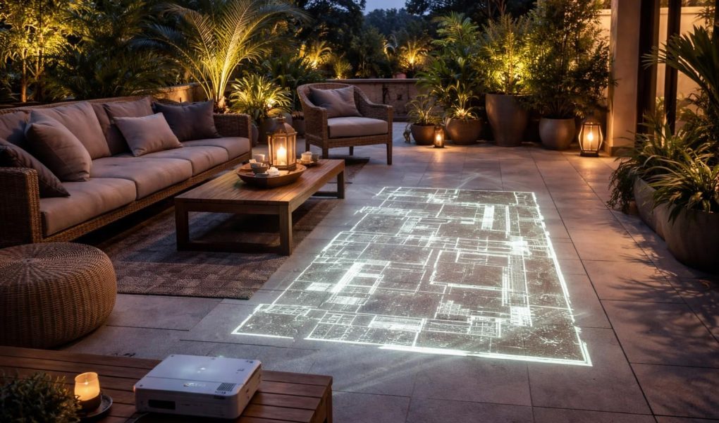 découvrez comment aménager votre espace extérieur en projetant un plan de terrasse à l'aide d'un vidéoprojecteur acer pour un résultat précis et innovant.
