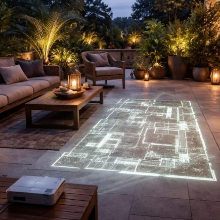 découvrez comment aménager votre espace extérieur en projetant un plan de terrasse à l'aide d'un vidéoprojecteur acer pour un résultat précis et innovant.