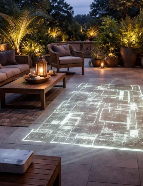 découvrez comment aménager votre espace extérieur en projetant un plan de terrasse à l'aide d'un vidéoprojecteur acer pour un résultat précis et innovant.