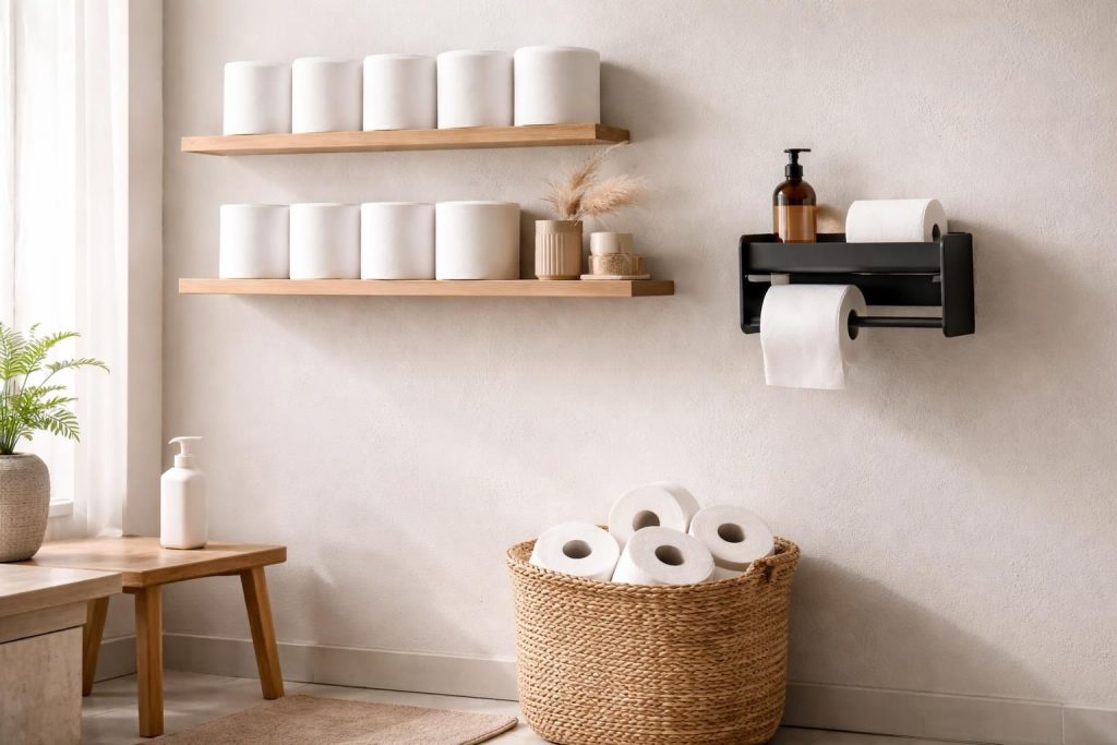 découvrez les meilleurs rangements pour papier toilette alliant esthétique et praticité, pour une salle de bain organisée et élégante.