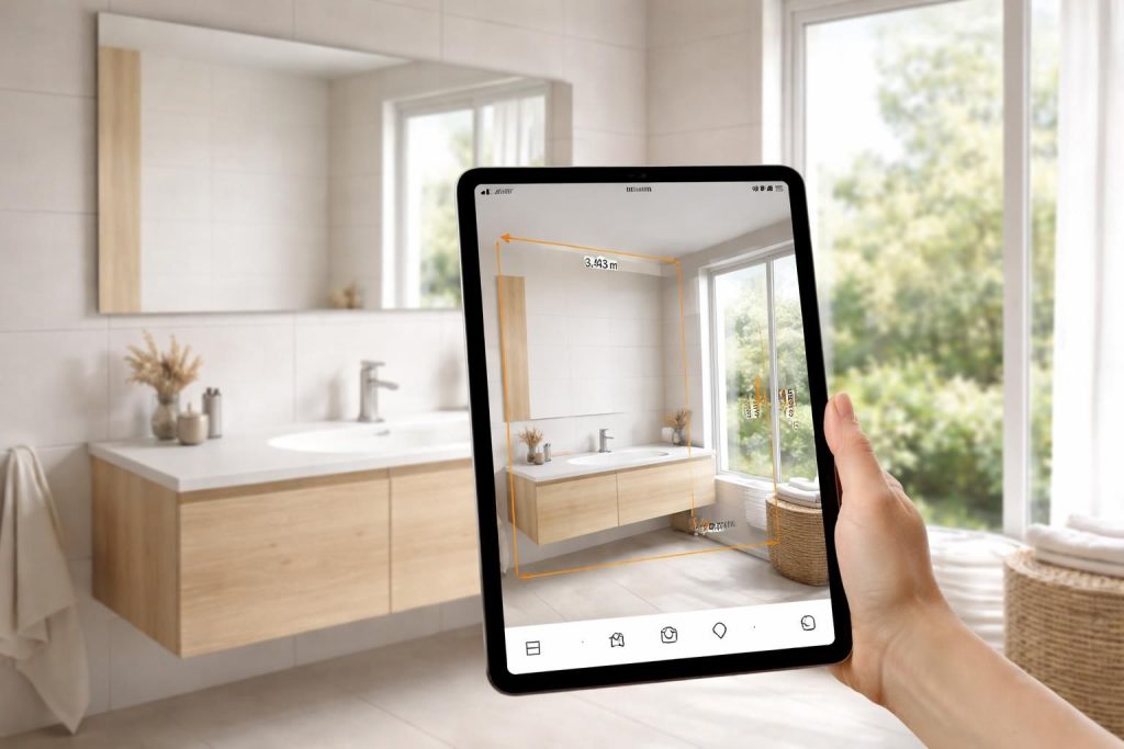 découvrez comment préparer facilement les mesures de votre salle de bain grâce à votre tablette samsung galaxy pour un aménagement précis et efficace.