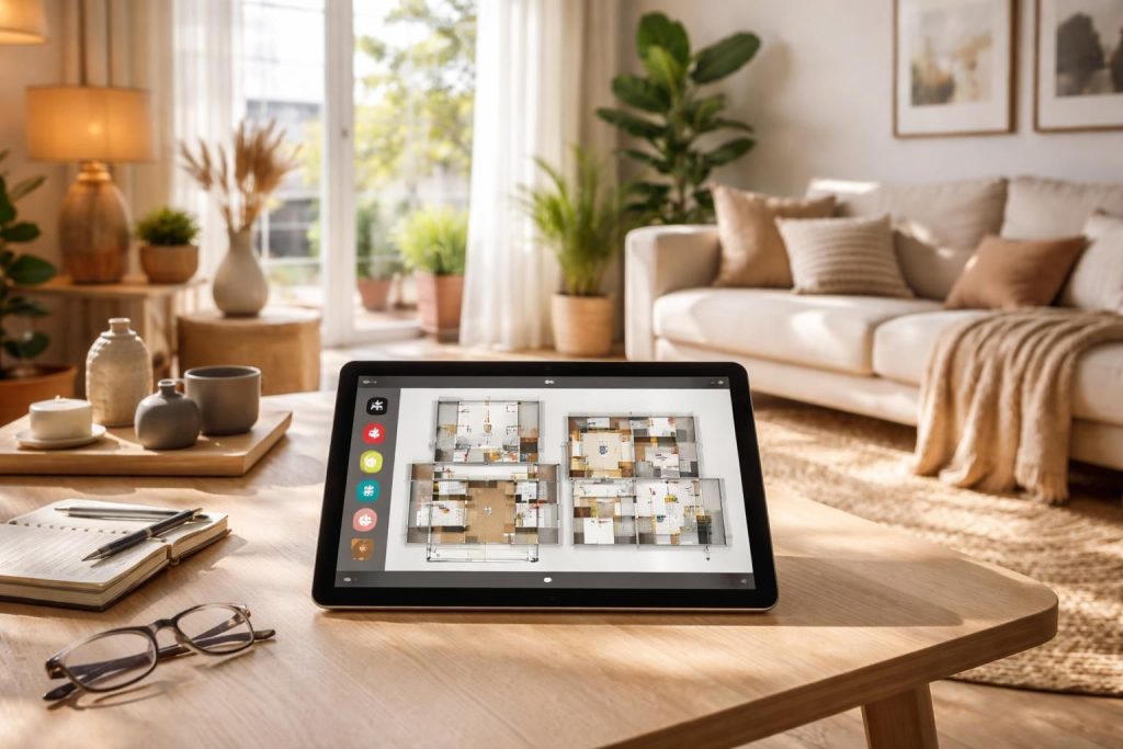découvrez comment une tablette tactile peut transformer votre intérieur en testant facilement toutes vos idées déco avant de les réaliser.